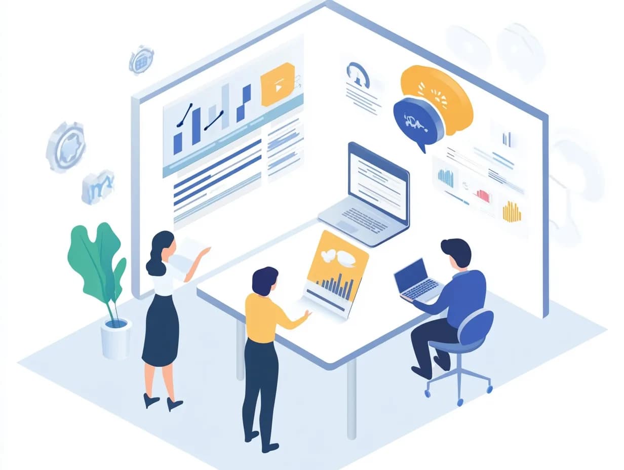 AI-powered business intelligence dashboard with analytics