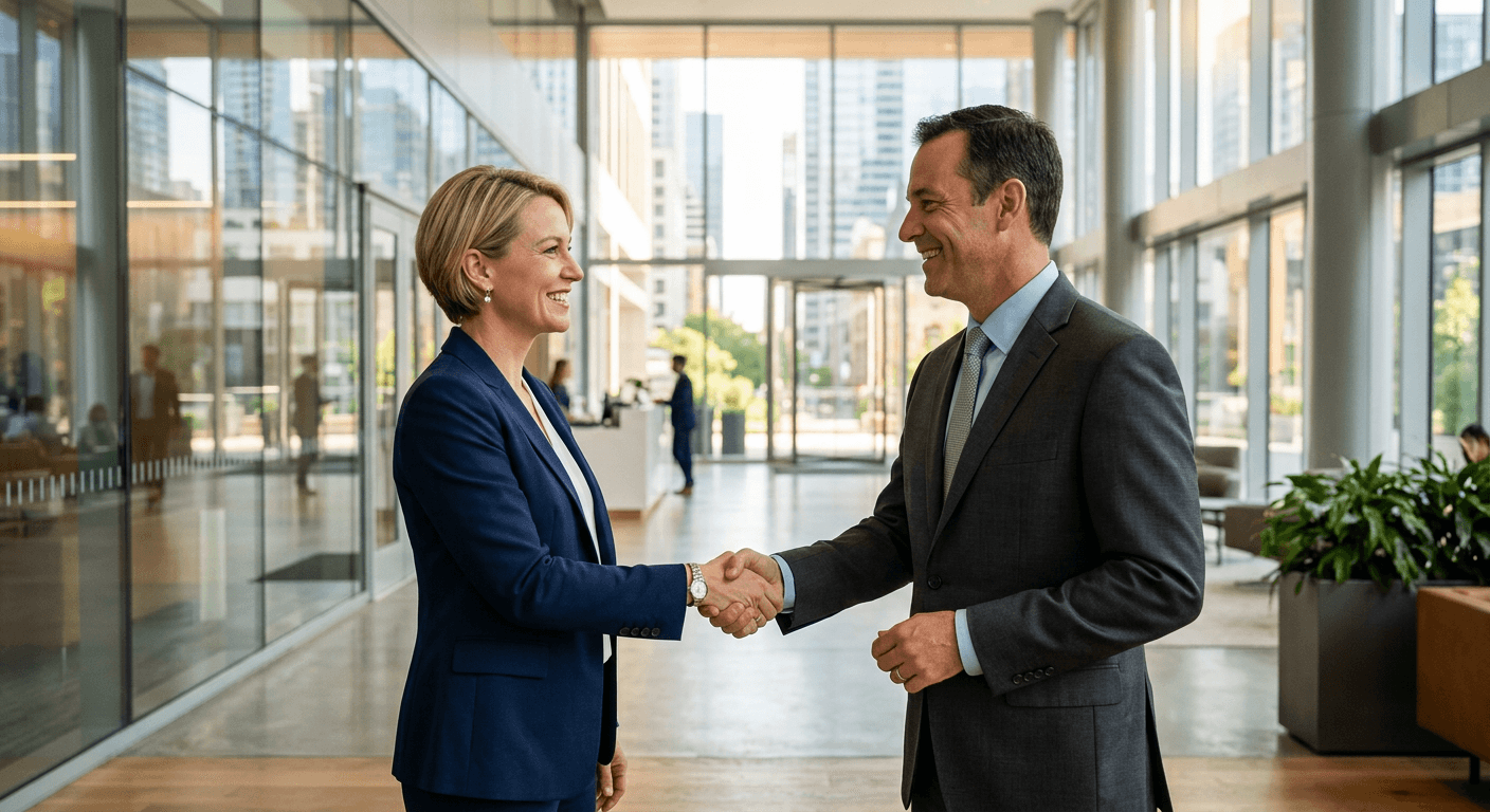 WITTCO team member meeting with client