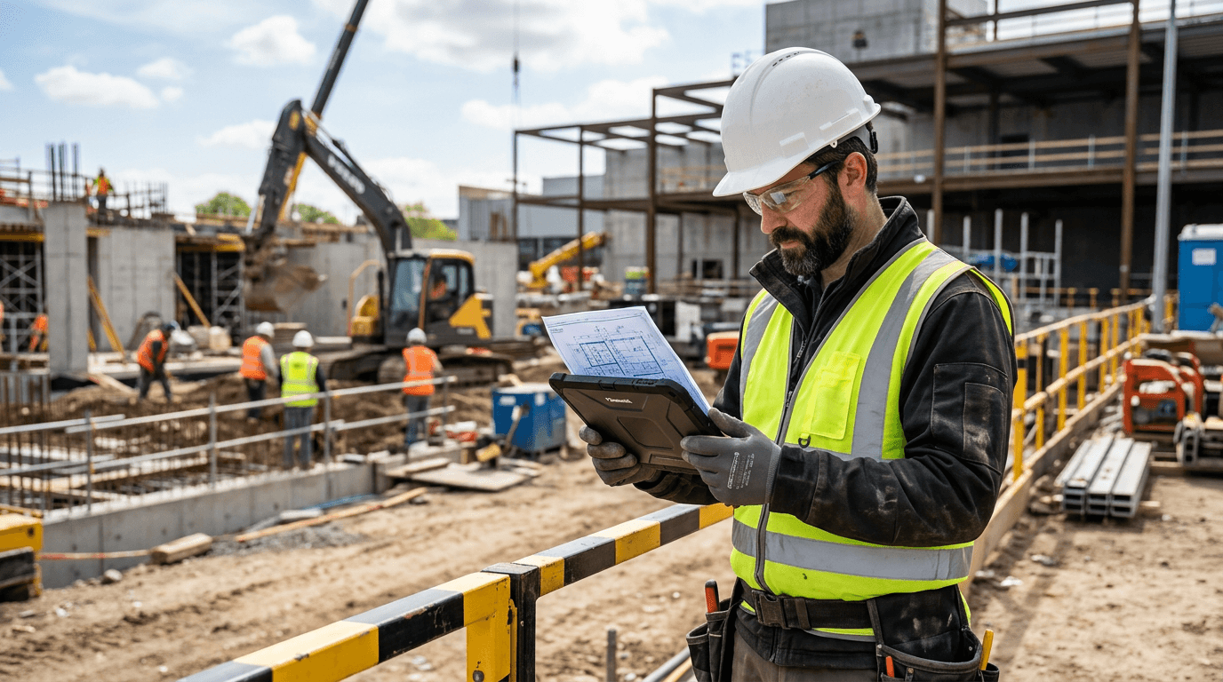 Mobile workforce management for construction