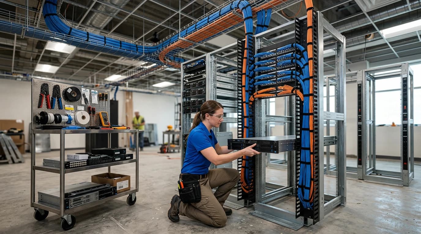 Network cabling in Harrison County